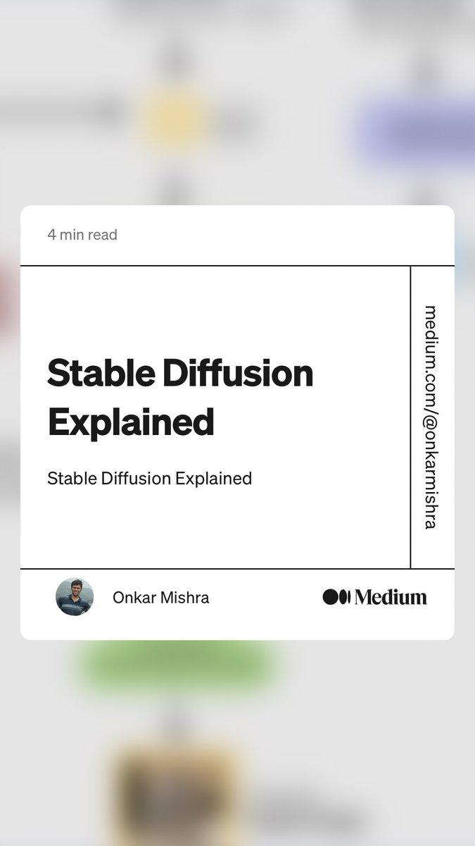 “Stable Diffusion Explained” by Onkar Mishra
link.medium.com/wyDLKxebtAb