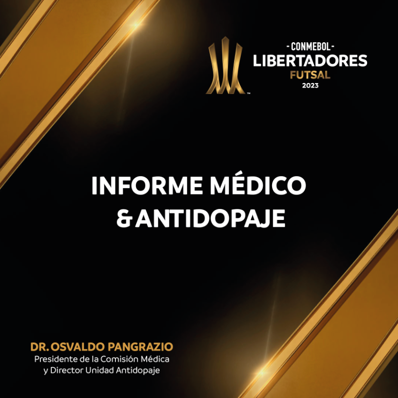 CONMEBOL's tweet photo. Un informe de las lesiones; las charlas y recuento de controles que se realizaron durante el torneo que se disputó en Venezuela.

#CreeEnGrande #LibertadoresFS