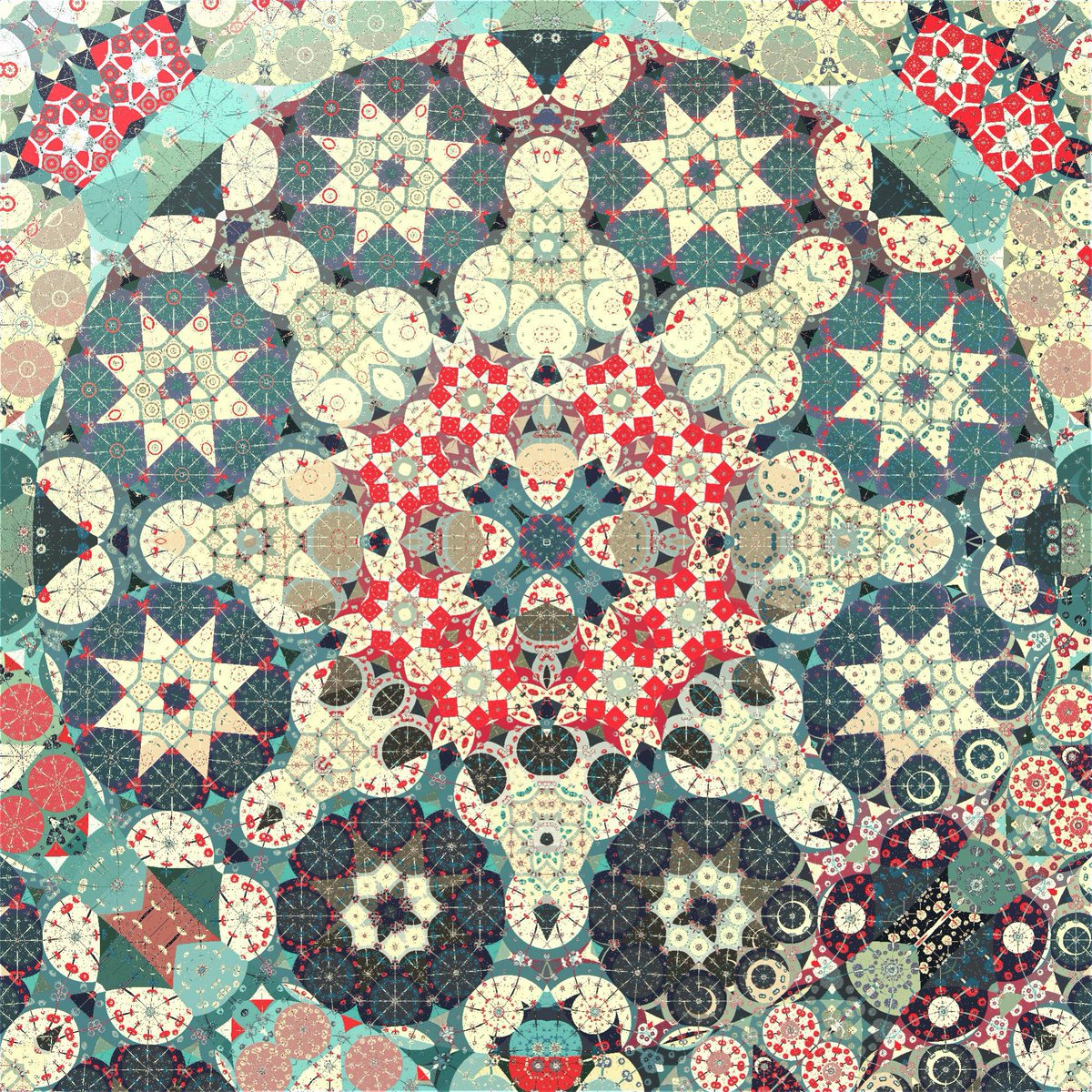 “Each person’s life is like a mandala – a vast, limitless circle. We stand in the center of our own circle, and everything we see, hear and think forms the mandala of our life.”

Pema Chödrön

#mandala #sacredgeometry #fractal #fractalart #digitalart #art #geometry #geometricart