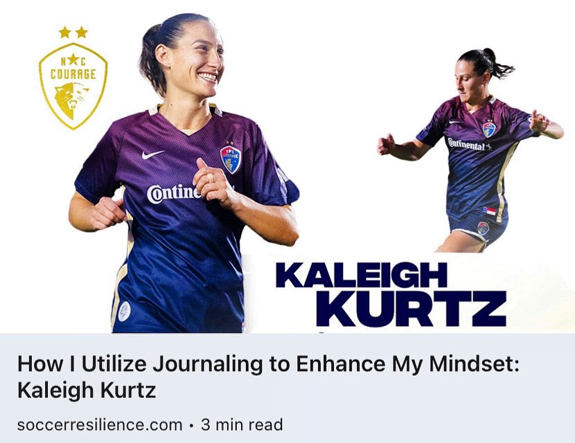 As a #professionalathlete for the @TheNCCourage of the @NWSL , @KaleighKurtz has encountered many challenges throughout her career. Here's her unique perspective on how she's used journaling to help enhance her #mindset, on and off the pitch ⚽️

soccerresilience.com/2023/06/07/how…