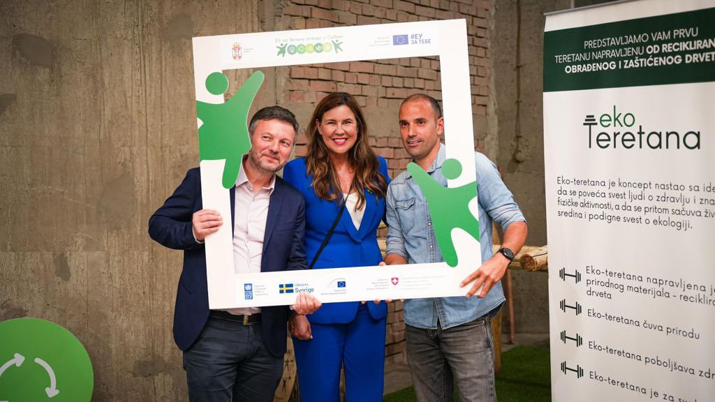 Saradnja u cilju održivosti bila je tema naše ovogodišnje proslave Dana državnosti. Švedska je najveći bilateralni donator Srbije
oblasti životne sredine. Ovde sa nekim od projekata koje podržavamo 🌿💚♻️ #Sweden500 #EU2023SE