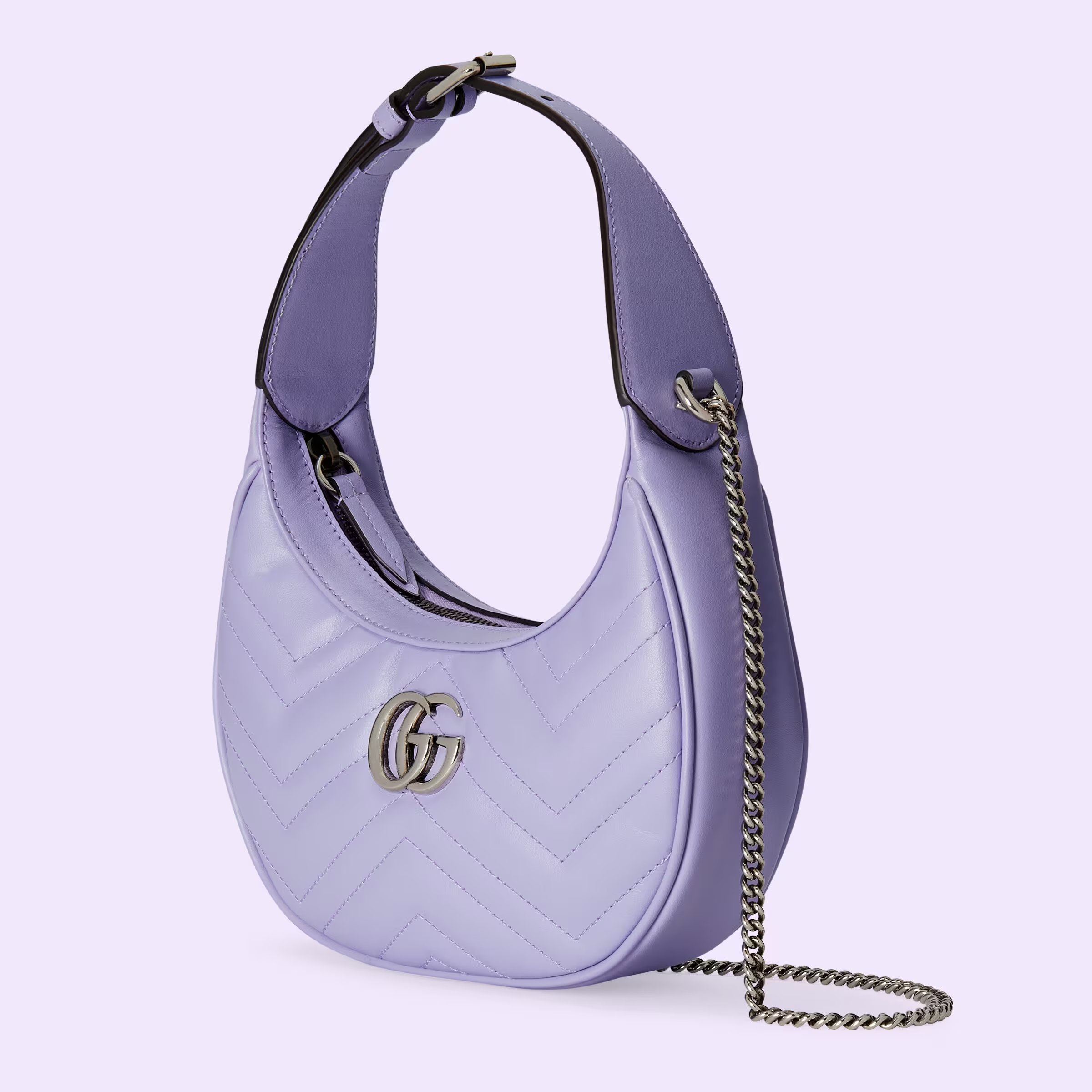 Gucci Soho Hobo Leather Large Purple