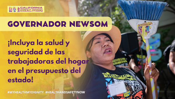CA depende del trabajo esencial de más de 300,000 trabajadoras de cuidado, niñeras, limpiadoras de casa y jardineros! Le urgimos que incluya la salud y la seguridad de las trabajadoras del hogar en el presupuesto final estatal! <a href="/CAgovernor/">Governor Gavin Newsom</a> <a href="/GavinNewsom/">Gavin Newsom</a> <a href="/SenToniAtkins/">Senate President pro Tempore Emeritus Toni Atkins</a> @RendonAD62