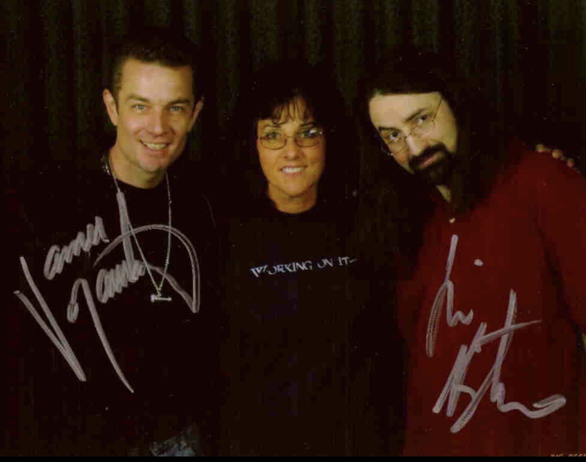 @jimbutchernews @FloridaSupercon I have my VIP admission ticket! This news is so awesome! Really hope that @FloridaSupercon and @EpicPhotoOps offer an opportunity for a #DresdenFiles author & narrator photo op with Jim & James! Would love to update this photo from 2005! #harrydresden #wizard #magic ✨