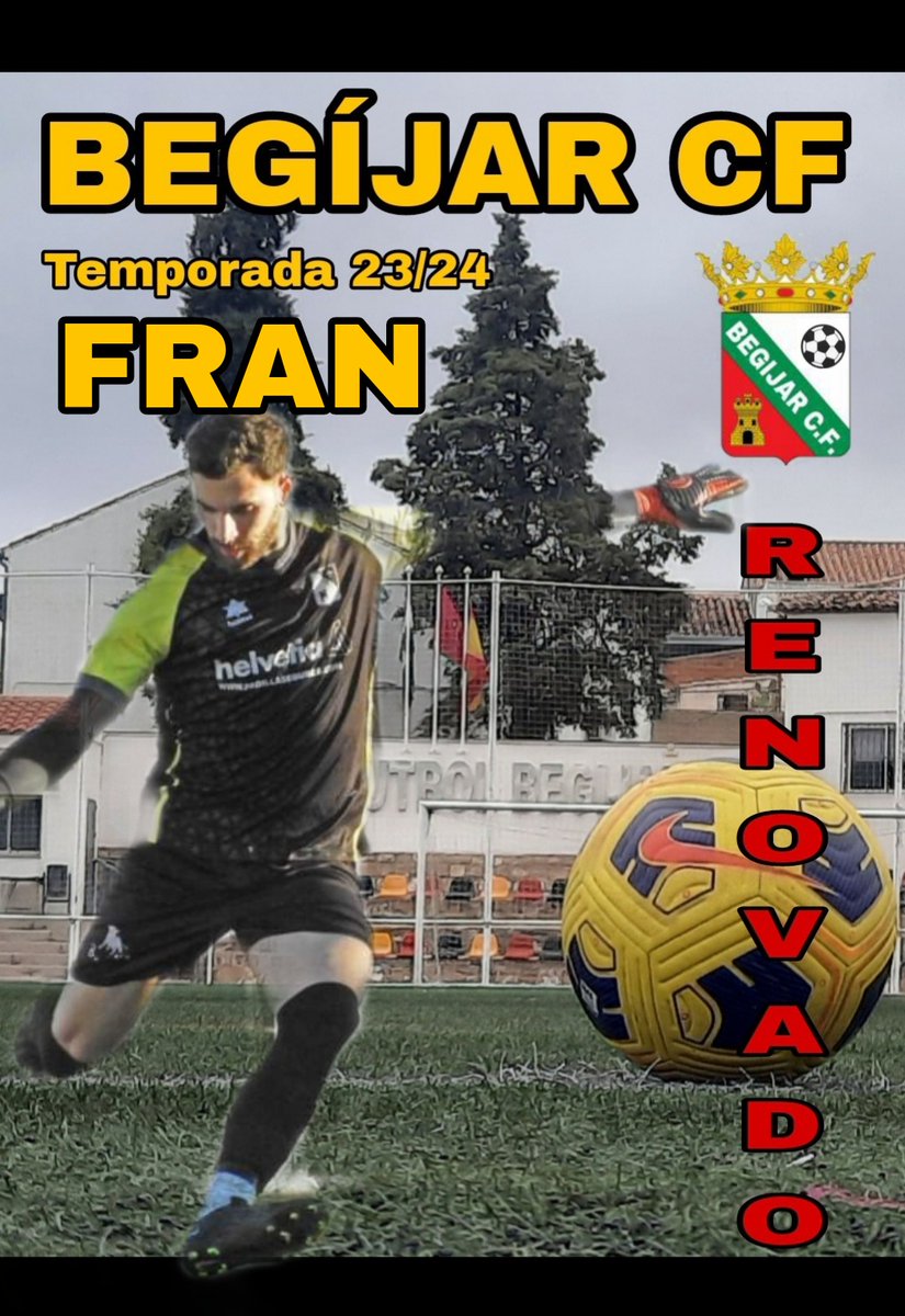||𝗥𝗘𝗡𝗢𝗩𝗔𝗖𝗜𝗢́𝗡||

Renueva otro de los jugadores fundamentales y muy importante en el equipo.

Fue el portero menos goleado de la categoría y elegido en el 11 ideal de <a href="/AlberoyMikasa/">Albero y Mikasa</a>

Seguirá en el Begíjar CF otro año más, defendiendo la portería.

¡Gracias Fran !

💛🖤