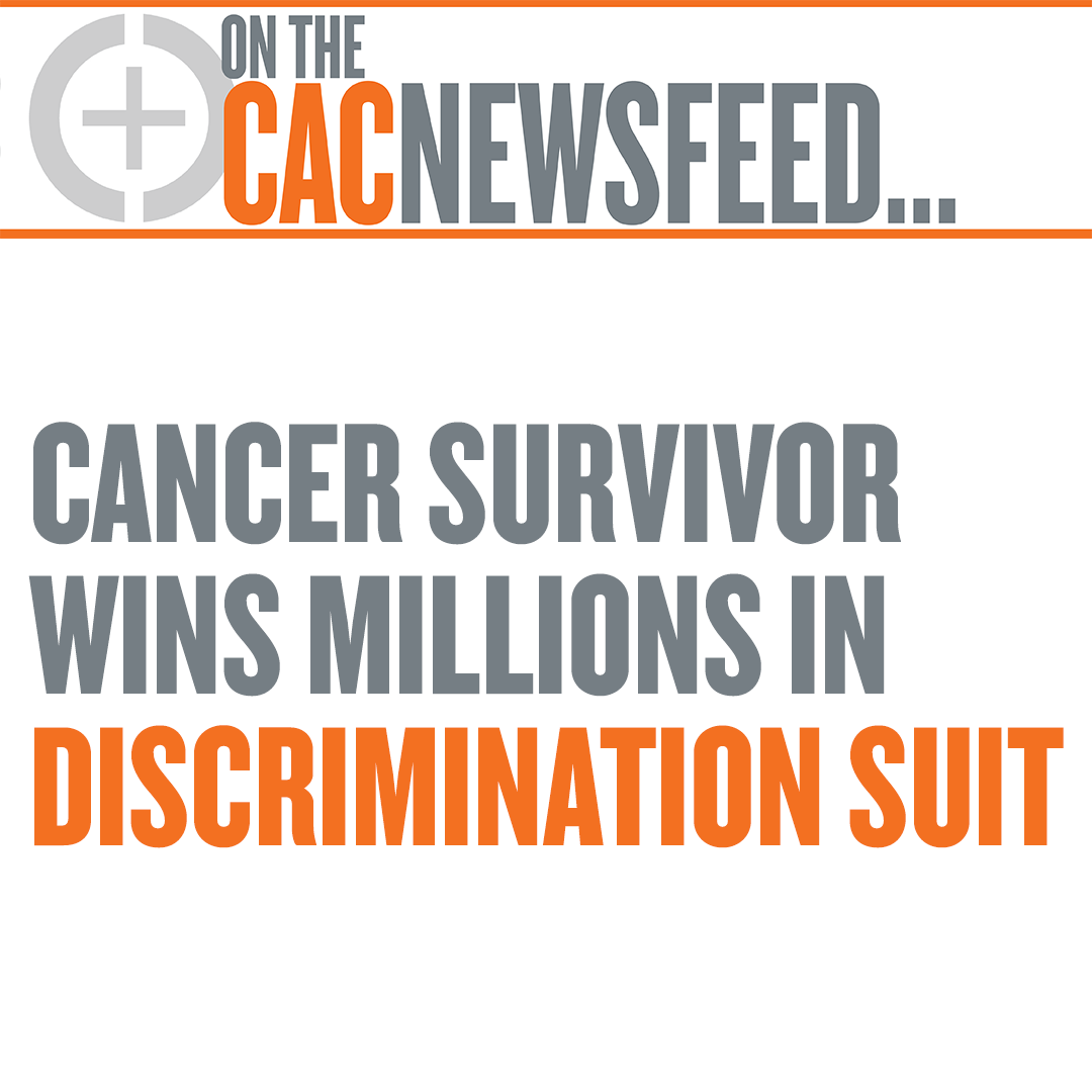 CancerAndCareer's tweet photo. Linda O'Brien was working full-time during her cancer treatment. She requested to work from home while recovering from shingles. 2 days later, she was fired. Last month she was awarded $3.2 million in a lawsuit. Read O'Brien's full story on our newsfeed: https://t.co/DkFB7lNHXk https://t.co/LY8l9bbciT