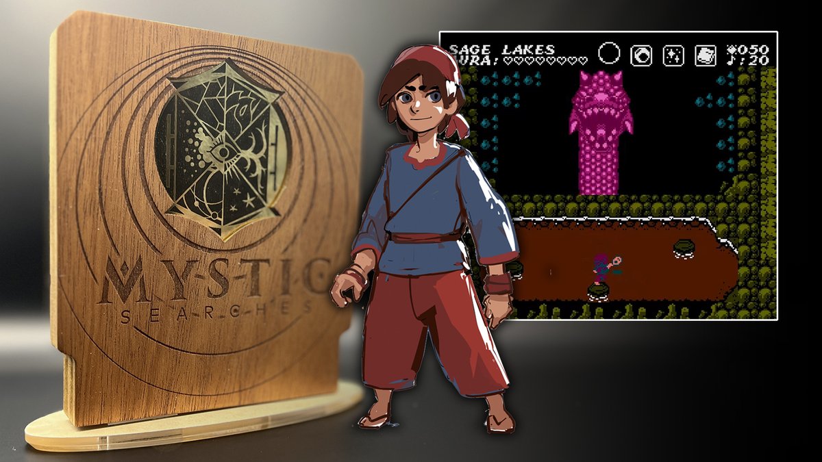 New8bitHeroes's tweet photo. I'm excited to announce that #MysticSearches is in its final phases of development. I said I'd wait until we were about to order hardware before opening pre-orders again. Today's that day. https://t.co/HN2tFpU4zl for more info.  Thanks to everyone who has continued to support! https://t.co/F9aWFMTlQX