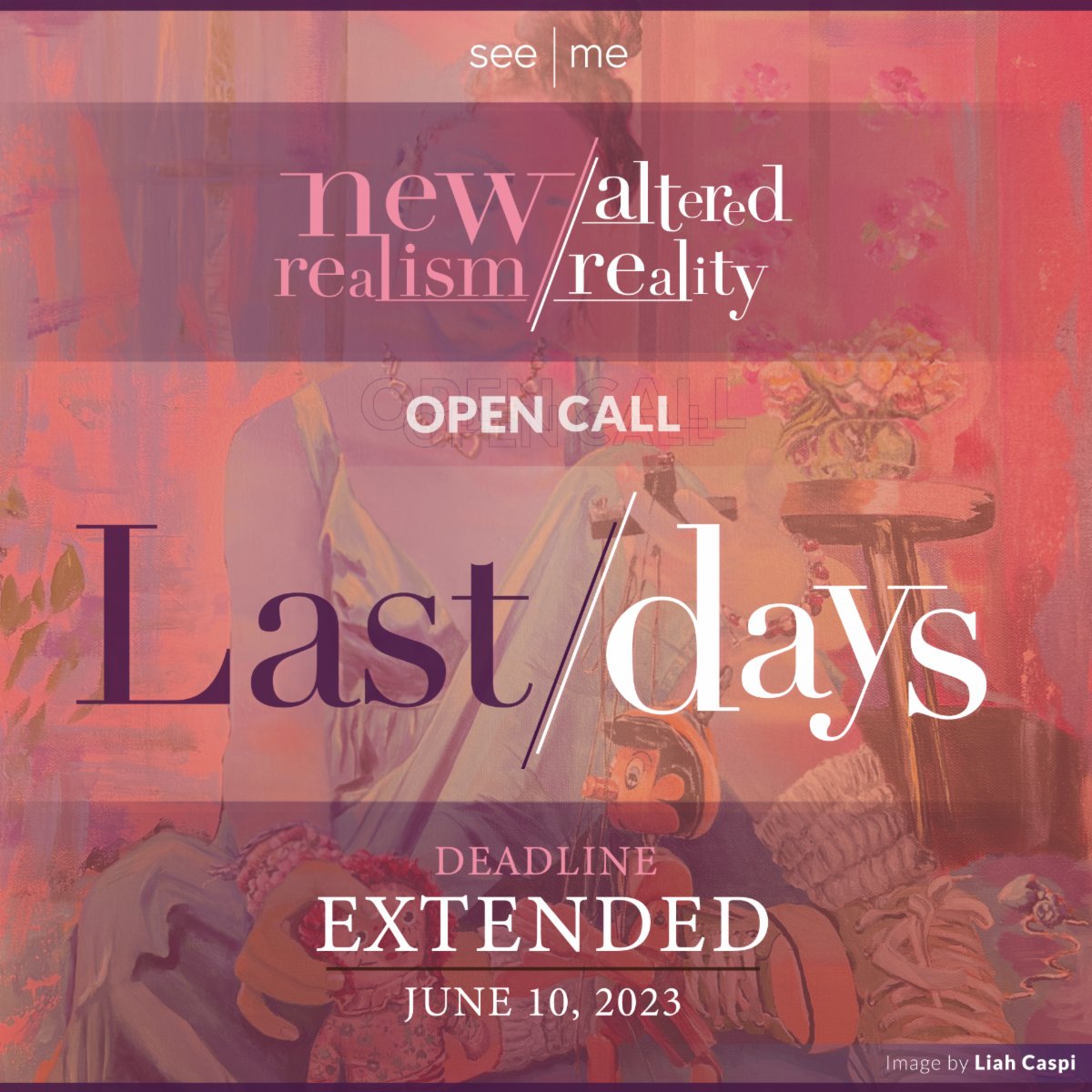 NEW REALISM/ ALTERED REALITY 👉LAST DAYS TO APPLY : see.me/new-realism-al…👉Artists Worldwide are welcome!

#seemecommunity #ArtistsOpportunities #NewYork #photography