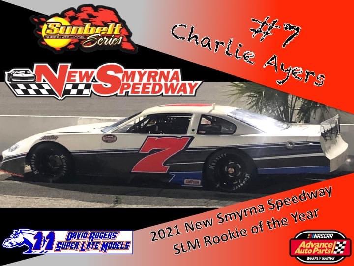 newsmyrnaspdwy's tweet image. Former NSS SLM Rookie of the Year, Charlie Ayers will make his return to the New Smyrna Speedway this Saturday night to enter his first Sunbelt Series Event! Join us Saturday, June 10th for 100 laps of David Rogers Super Late Model Racing. 
#nascar #mytrackmyroots #latemodels
