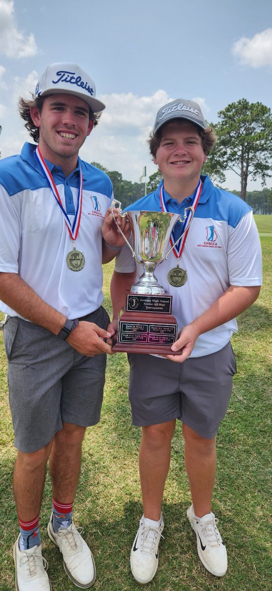 Congrats to Will Coffman and Jackson Cavanaugh on their victories at the North-South All-Star Tournament! Another great start to the summer for NG golfers! GO VIKINGS!⛳️