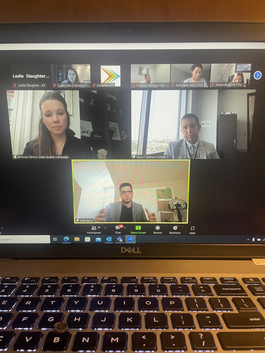 LSlaughter225's tweet image. Kudos to KY’s #LaunchPathways state team member, Matt Berry from @kystats, for sharing the great work &amp;amp; lessons learned of our SLDS during today’s curated academy focused on successful transition between K12, PS &amp;amp; the workforce. Your leadership always makes us proud!  @CPENews