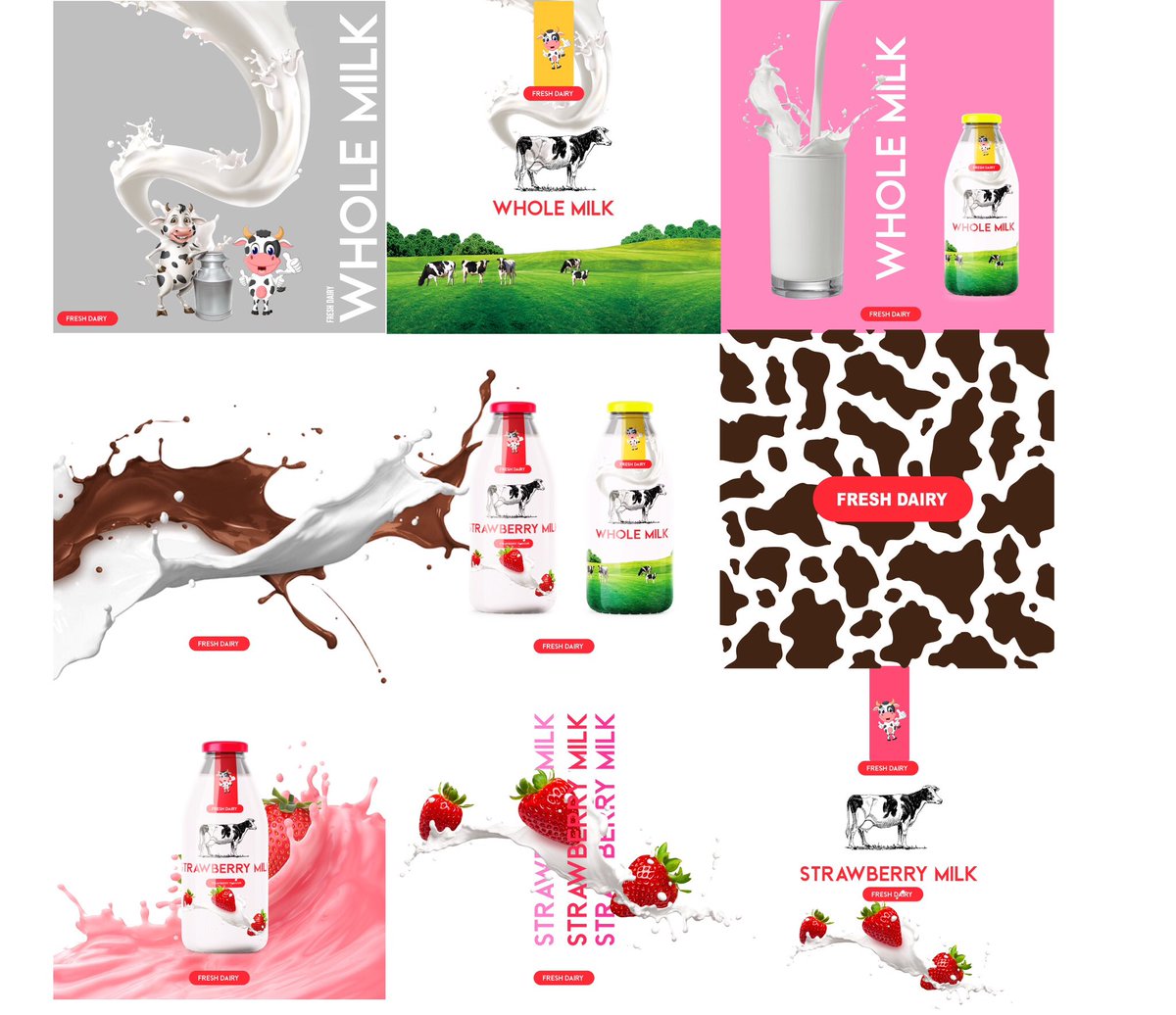 DAMUFRESH's tweet photo. Rebrand challenge every week I will choose a Ugandan brand and redesign and rebrand it with my own concept this week I’m doing @freshdairy_ug tell me what ya think.#Chophousestudios #lowkeytribe https://t.co/qmAKYMkOkX