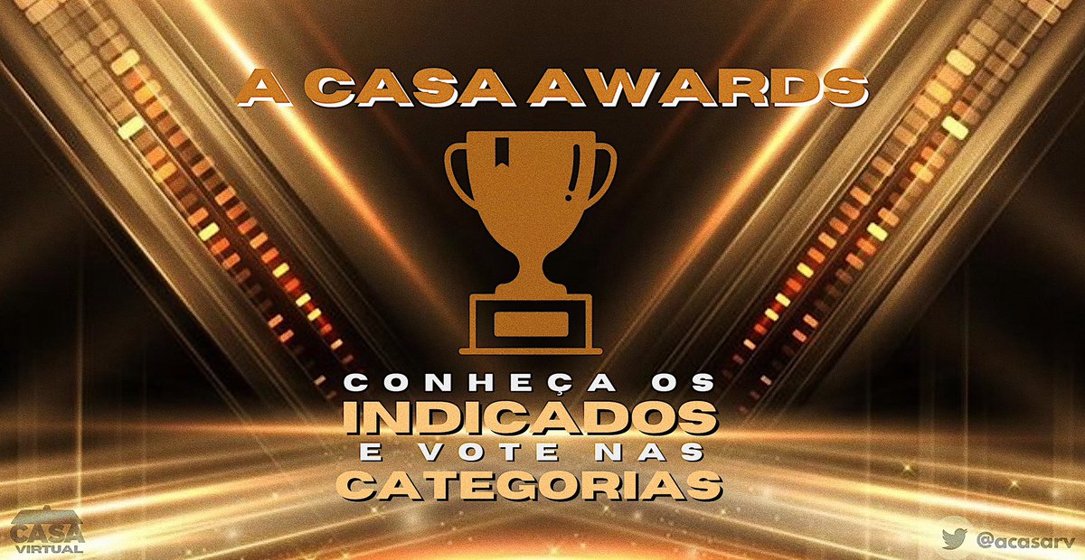 acasarv's tweet photo. 🏆 A CASA AWARDS 🏆
A cerimônia especial que irá premiar alguns do moradores que passaram pela casa está com sua votação aberta! Confira abaixo quais são as 8 categorias e cada um dos indicados:
🔗 VOTE PELO LINK: https://t.co/okCjSR92PT
#ACasaVirtual https://t.co/KMe25qAlZT
