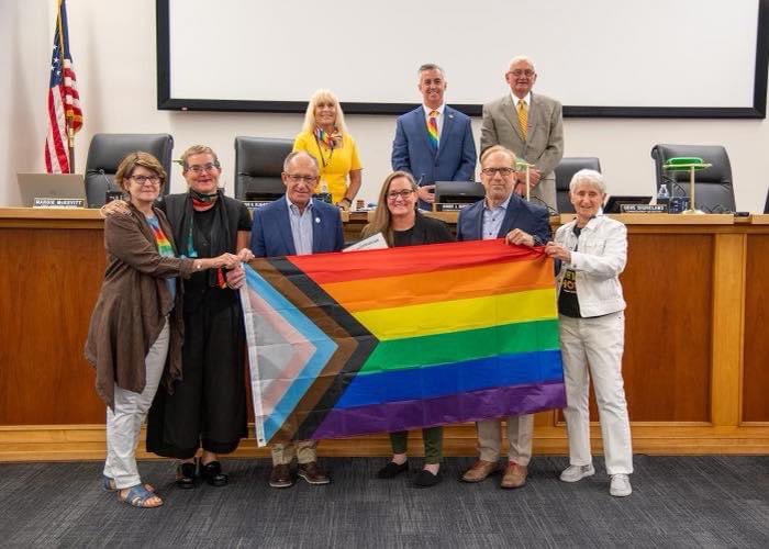 Our client, <a href="/NHCelebrates/">New Hope Celebrates</a>, just received a proclamation from the #BucksCountyCommissionersOffice 🏅They recognized NHC’s work as a nonprofit in the LGBTQ+ community 🏳️‍🌈 What a great way to celebrate their 20th Anniversary, congratulations 🎉  #EHarrisMKTG #LGBTQPride #Proclamation