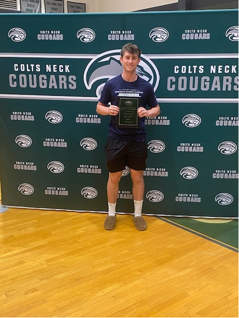 CNHSAthletics's tweet photo. 2023 Senior Athlete Awards: Most Outstanding Athlete: Congratulations Will Surdez! #CougarPride #CNHSSports @cncougarfb @ColtsNeckVB @MajorPenczak @PCNJROTC https://t.co/V7qEPIyNwT