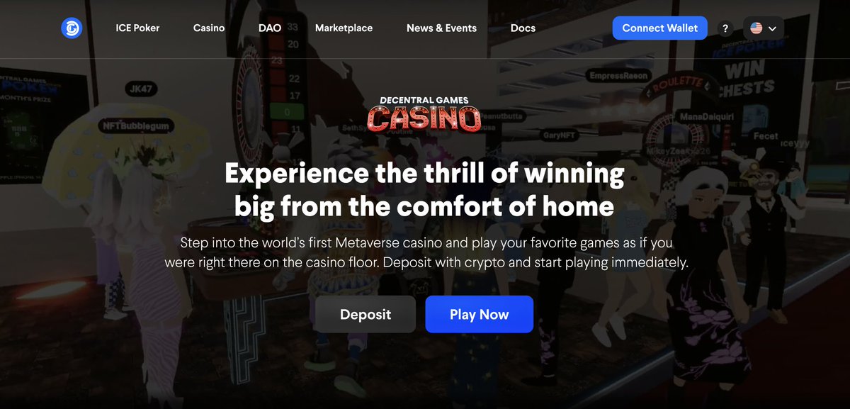 metaverse casino landing page loading... 💬