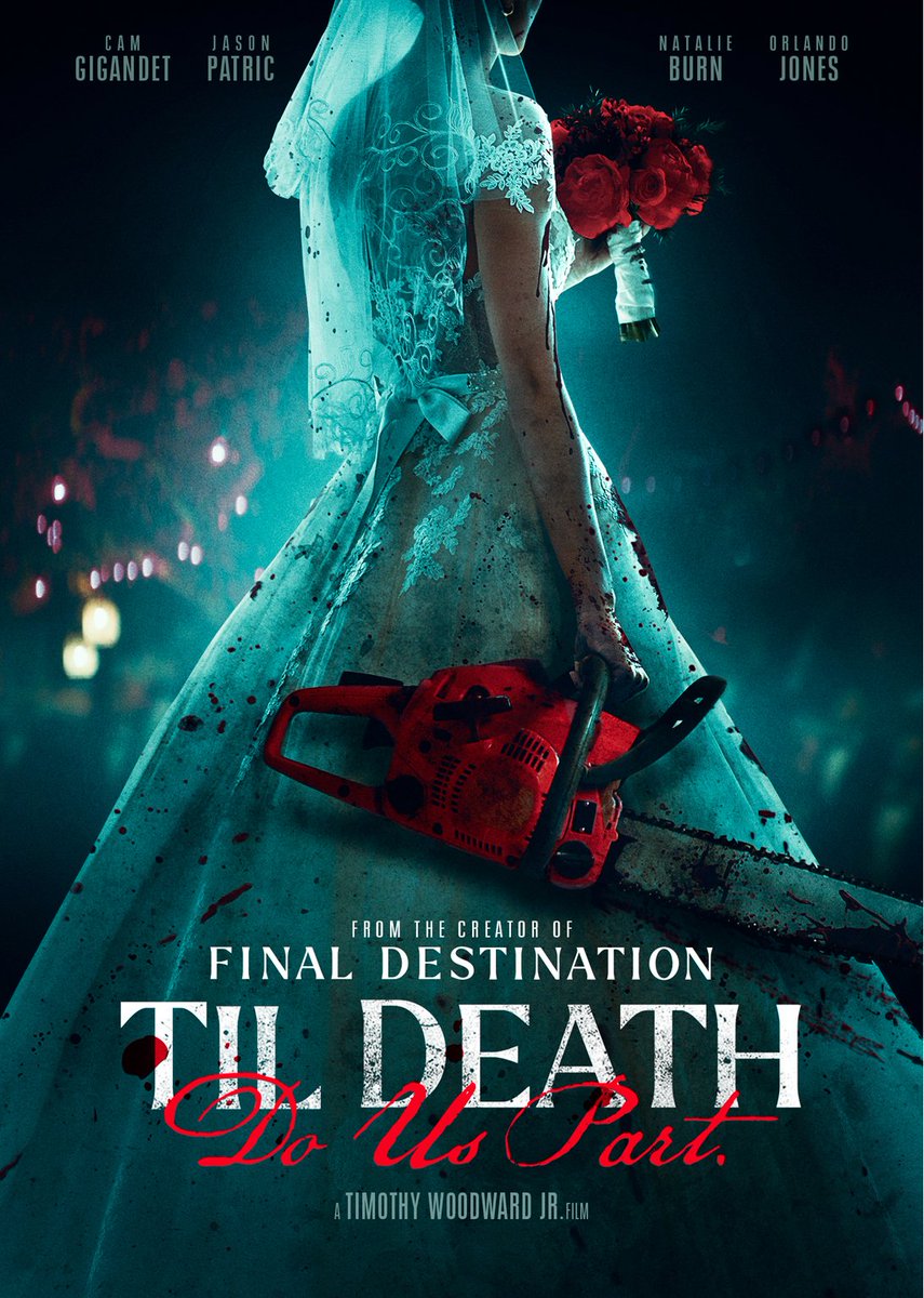 HalloweenDaily's tweet image. LOVE this poster for this summer&apos;s new revenge movie #TilDeathDoUsPart, produced by Final Destination creator @JeffreyaReddick!! Watch the kickass official trailer that just dropped now here: youtu.be/PkQQdc8b93M 
👰 @JeffreyaReddick @natalieburn01