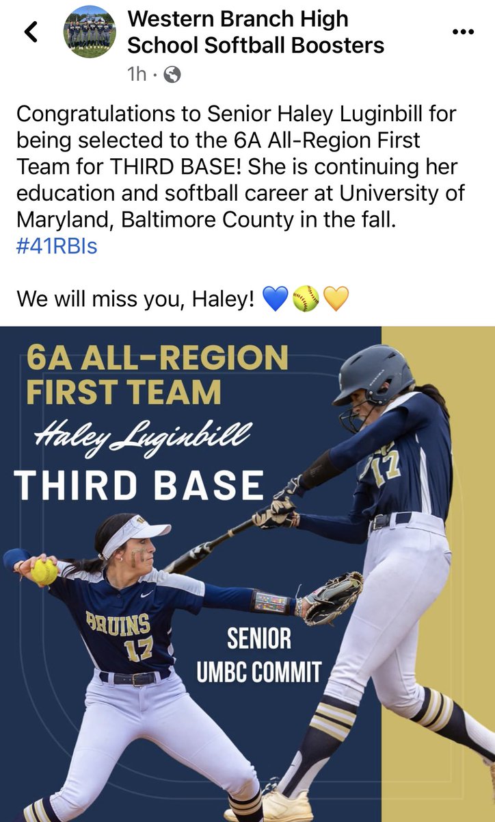 HaleyVLuginbill (@haley_2023) on Twitter photo Thankful for such great coaches and a great team that made playing fun. Canβt wait for the next chapter at UMBC. <a href="/CoachKuhlmeyer/">Chris Kuhlmeyer π₯πββοΈ</a> <a href="/UMBCsoftball/">UMBC Softball</a> <a href="/Legends_Premier/">Virginia Legends 18U Premier Softball</a> Thankful for such great coaches and a great team that made playing fun. Canβt wait for the next chapter at UMBC. <a href="/CoachKuhlmeyer/">Chris Kuhlmeyer π₯πββοΈ</a> <a href="/UMBCsoftball/">UMBC Softball</a> <a href="/Legends_Premier/">Virginia Legends 18U Premier Softball</a>