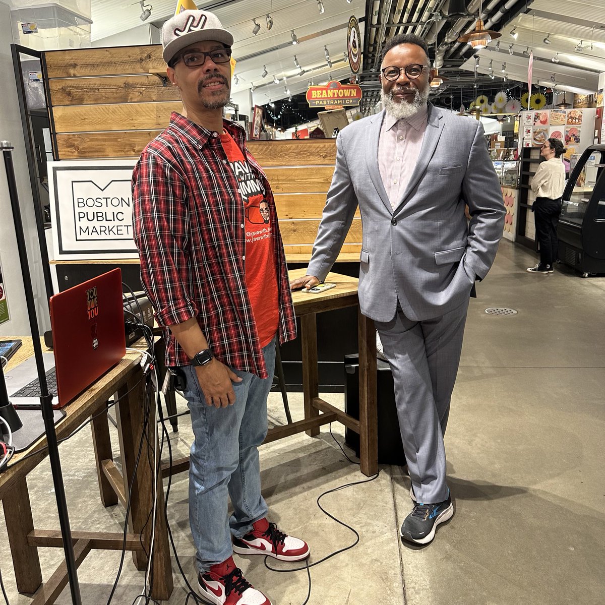 James ‘Jimmy’ Hills (@javawithjimmy) on Twitter photo Had an amazing time learning about the coaching and support <a href="/BosPublicMarket/">Boston Public Market</a> provides to it’s pool of diverse vendors.
Oh, and the FOOD!!!
#BPMisaVIBE
<a href="/VoteRussell/">Russell E. Holmes</a> <a href="/Sifublack/">Thaddeus Miles</a> <a href="/jessemermell/">Jesse Mermell</a> Had an amazing time learning about the coaching and support <a href="/BosPublicMarket/">Boston Public Market</a> provides to it’s pool of diverse vendors.
Oh, and the FOOD!!!
#BPMisaVIBE
<a href="/VoteRussell/">Russell E. Holmes</a> <a href="/Sifublack/">Thaddeus Miles</a> <a href="/jessemermell/">Jesse Mermell</a>