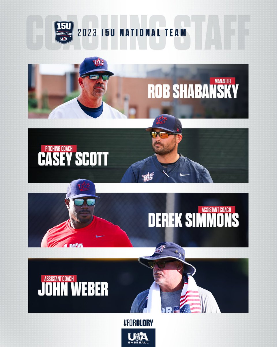 Gold medal skipper back for more 😎

Meet our 2023 coaching staff, led by seven-time #TeamUSA coach Rob Shabansky: bit.ly/15U-Staff