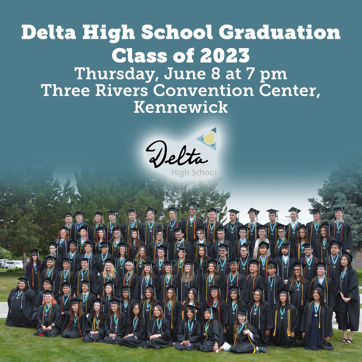 Join us in celebrating the incredible achievements of our Delta High School graduates! Tonight, Thurs., June 8 at 7 pm, we come together to honor the hard work, dedication, and perseverance of our amazing graduates. Congratulations, Grads! #wearepasco #graduation2023