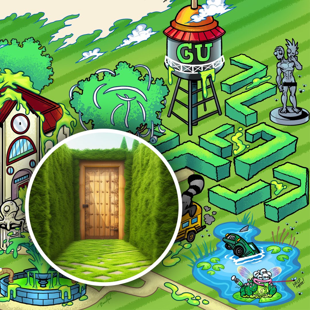 garbagefriends's tweet photo. It looks like Chimi lost the key to the printer room somewhere in the Garden maze. Please help him find it. You’ll need a pass phrase to unlock the door that leads into the garden. Please ask the #GarbageUniversity faculty for the code, and head over to https://t.co/qeToqHMbT5 to start.

The first to complete the task will be automatically graduated. 

🔎
🗑️