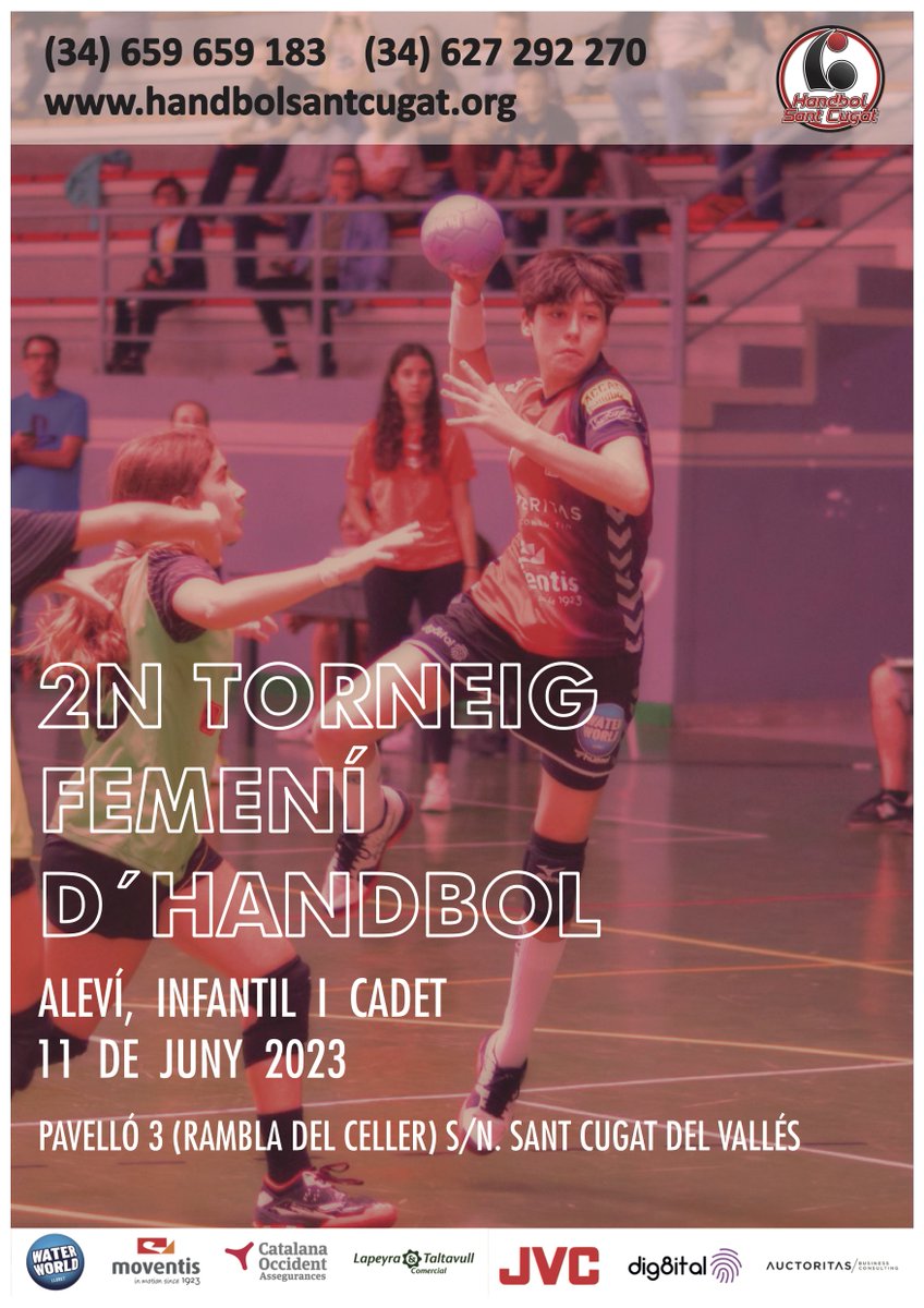 hstcugat's tweet photo. 🔴⚫️ Diumenge vinent, dia 11 de juny, gaudirem de la segona edició del torneig femení d'handbol base del club. @FedCatHandbol @SantCugatCreix @CatHandbol  @catalanaocc https://t.co/2CbrHpg6af