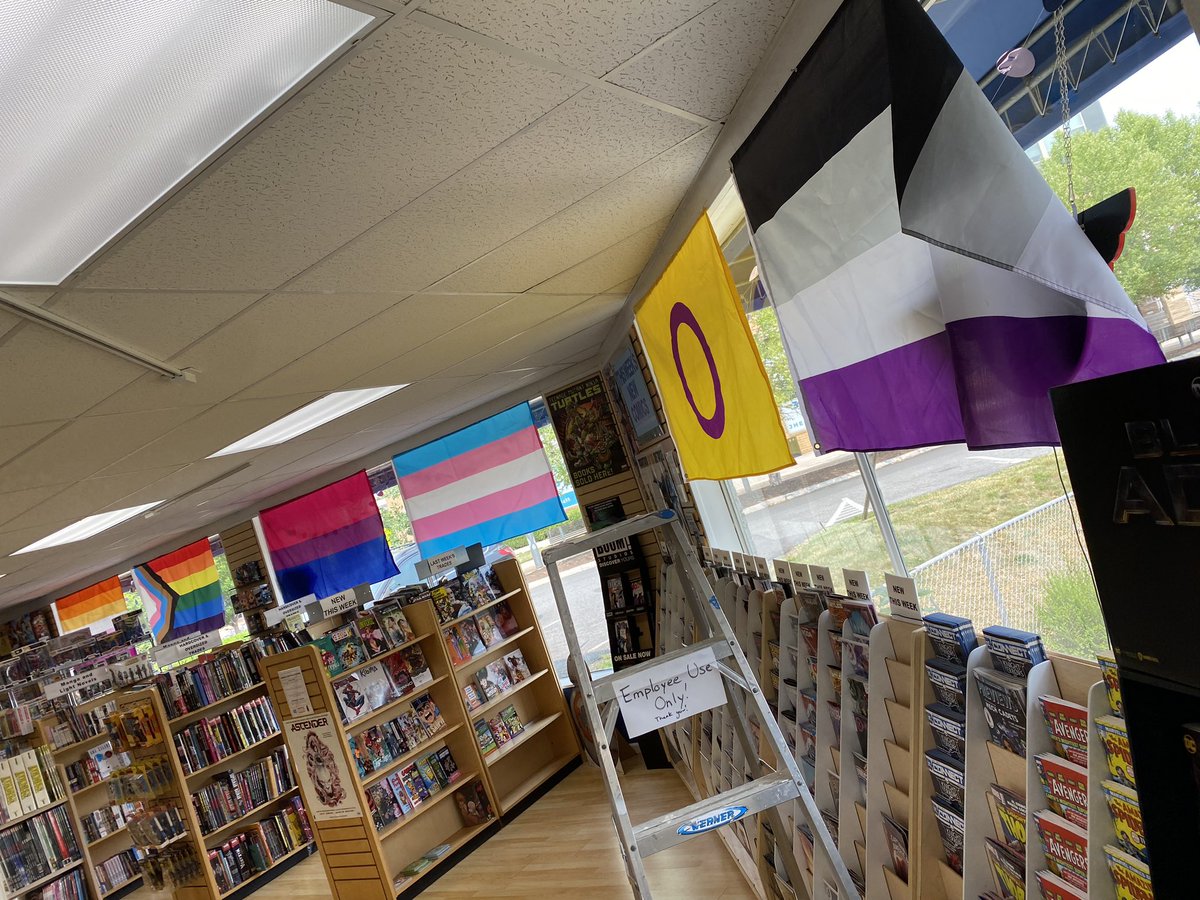 Back in the country so its time to DECK THE HALLS of the comic shop for PRIDE!!!!