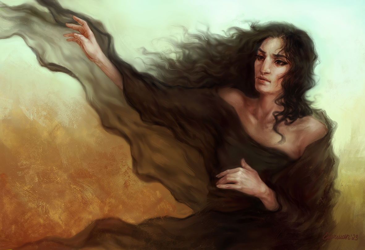 Eterwan_D's tweet photo. Based on the song: Light in Babylon - Ya Sahra

#art #ArtistOnTwitter #portrait #original https://t.co/8kCQ4mhgWH