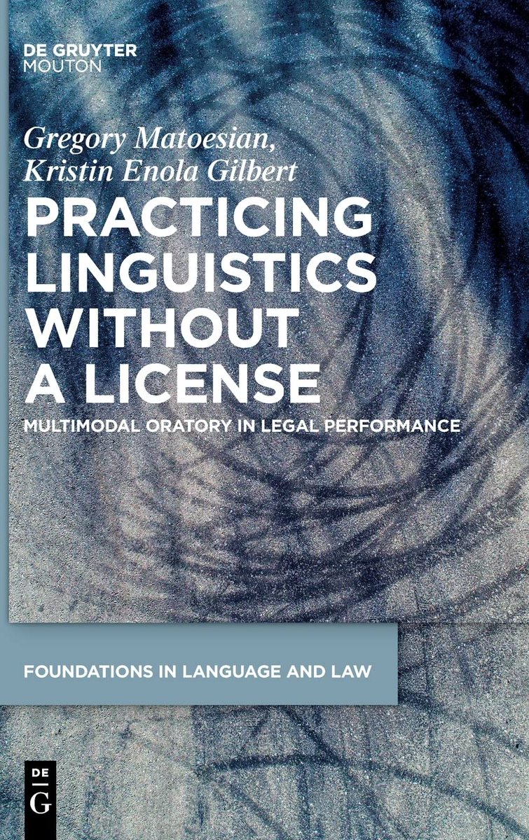 CLJ professor Gregory Matoesian and CLJ alum Kristin Enola Gilbert recently published a new book, Practicing Linguistics Without a License: Multimodal Oratory in Legal Performance. Congratulations! #uic #uicclj #newbookalert