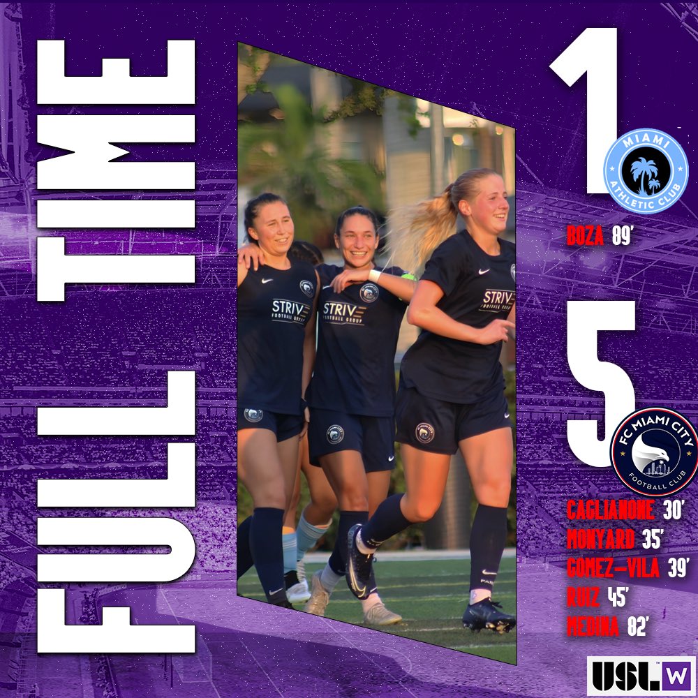What a game! Well done to the whole team for winning the Miami derby 🔥
Strength, smiles and la manita🖐🏽💫 

#FCM #FcMiamiCity #MACvFCM #ForTheW #USLW #miami