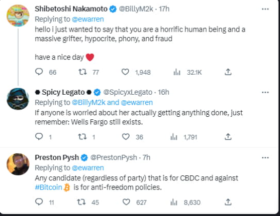 Lott_APT's tweet photo. Another Twitter user commented, "It's clear that the U.S. government is getting ready to crack down on cryptocurrencies. This is bad news for anyone who values financial freedom and privacy."
#btc #crypto #ETH https://t.co/kjmaHBjlkc