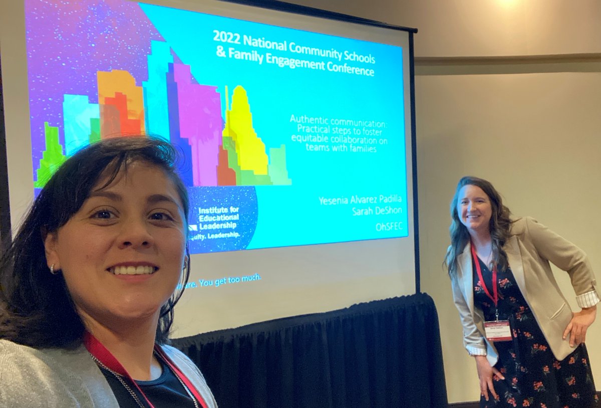 Parents on school teams bring valuable perspectives and talents. Our @OhioEngage  team members, Sarah DeShon and Yesenia Alvarez-Padilla are showing how your team can have strong communication on your teams! #CSxFE23  @OhioEngage