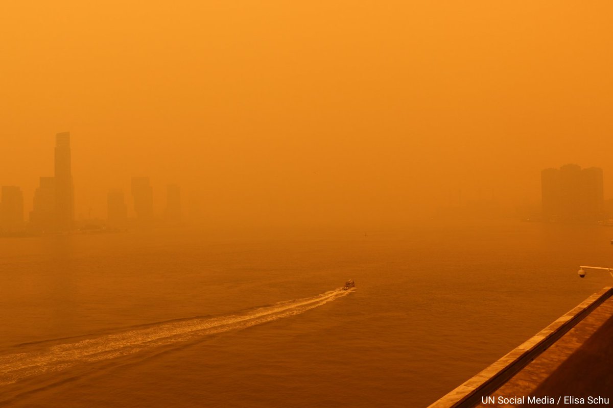 Parts of the United States continue to grapple with hazardous air quality due to the Canadian wildfires.

More from <a href="/UNEP/">UN Environment Programme</a> on the rising threat of these types of devastating fires, which highlights the urgent need for global #ClimateAction.

unep.org/resources/repo…