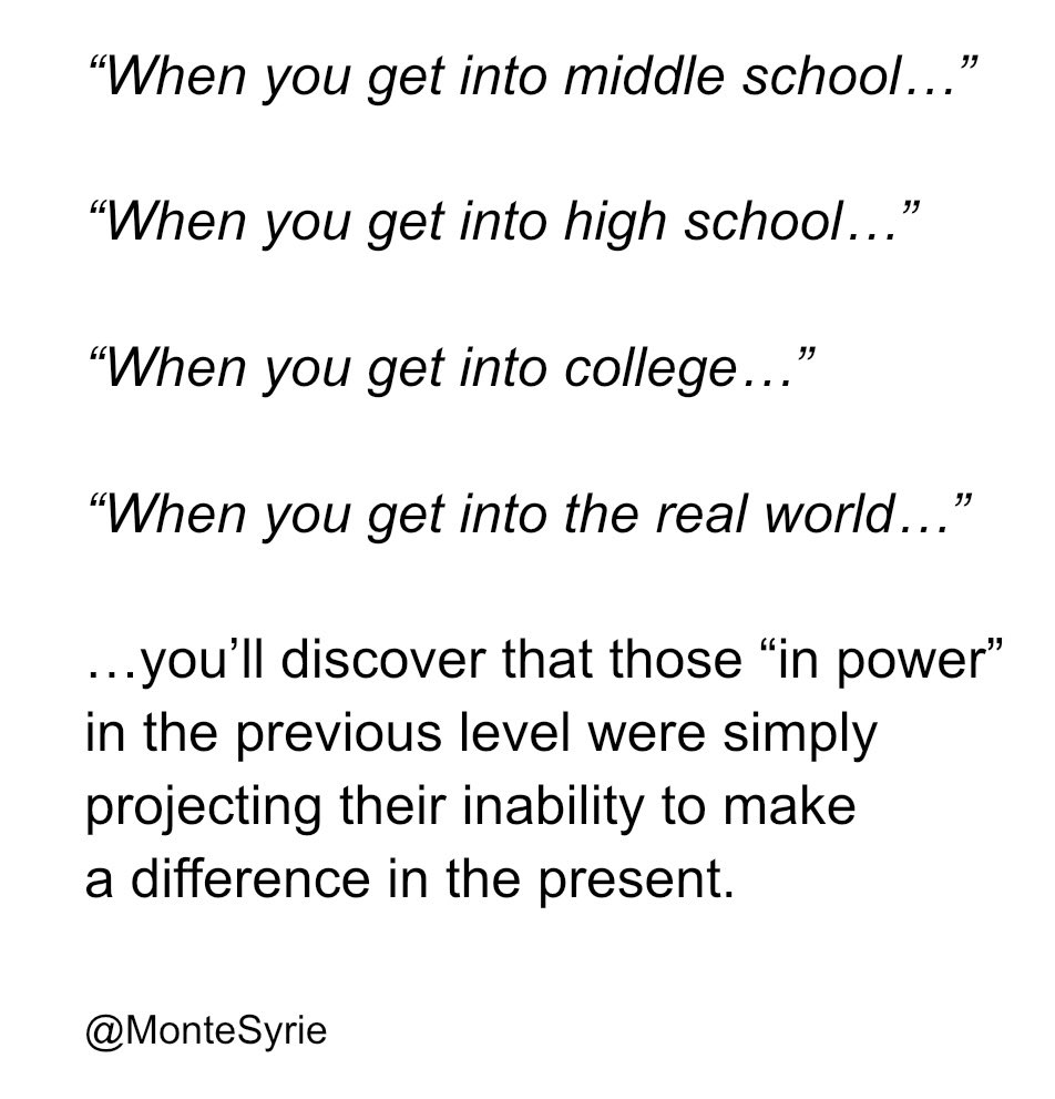 MonteSyrie's tweet photo. Let’s use our “power” in the present. 
#Project180 https://t.co/Cj4hVDPg27