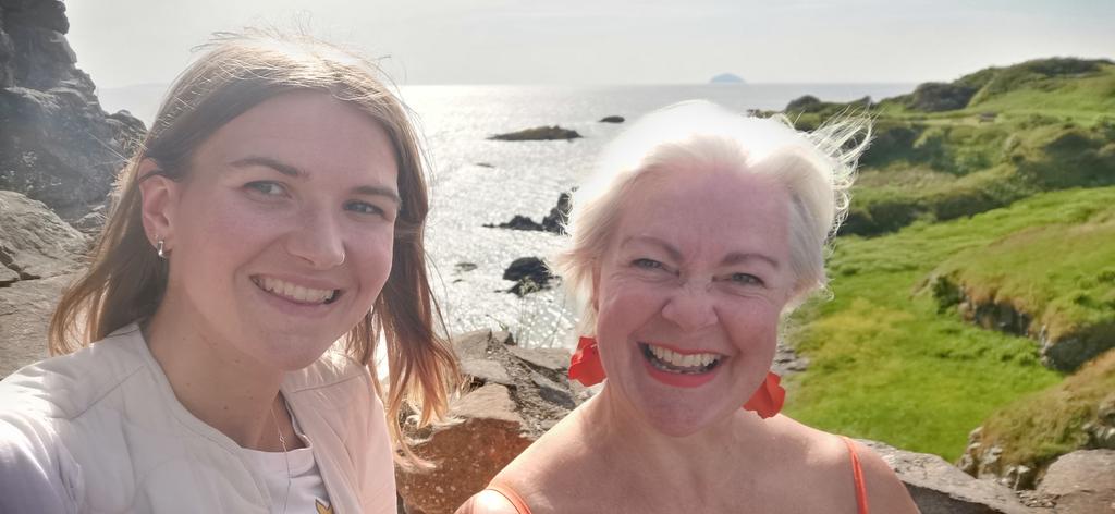 How magical to meet #emmelinejohnson in person today, up from London for a recall. I  took her to #dunurecastle 🥰 Gx