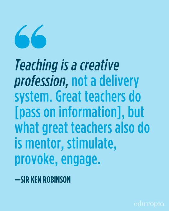 Love me some Sir Ken Robinson. If you have never indulged: ted.com/talks/sir_ken_…