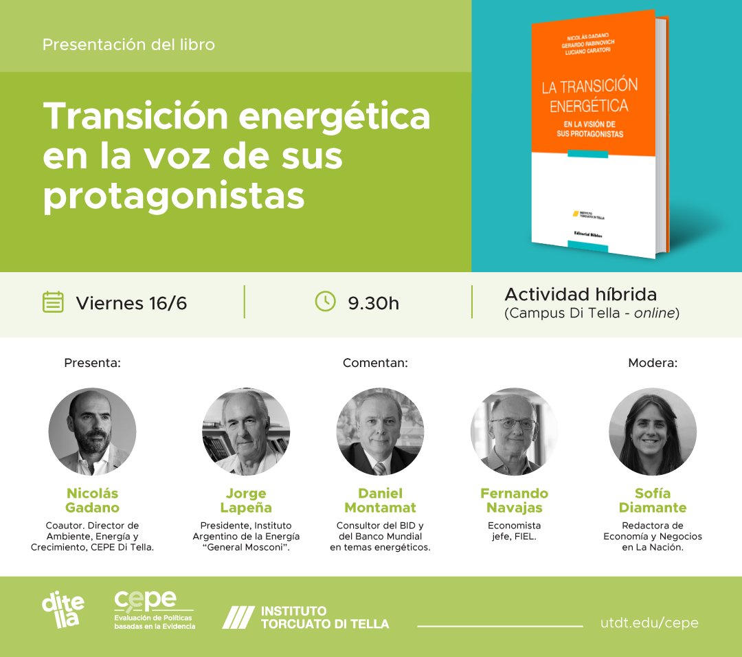🗣️¡No se pierdan la presentación del libro “Transición energética en la voz de sus protagonistas”! El libro recoge las visiones de un conjunto de referentes del sector energético.
☕️Los esperamos a las 9.30h con un café de bienvenida.
Inscripciones 👉 bit.ly/42piJs0