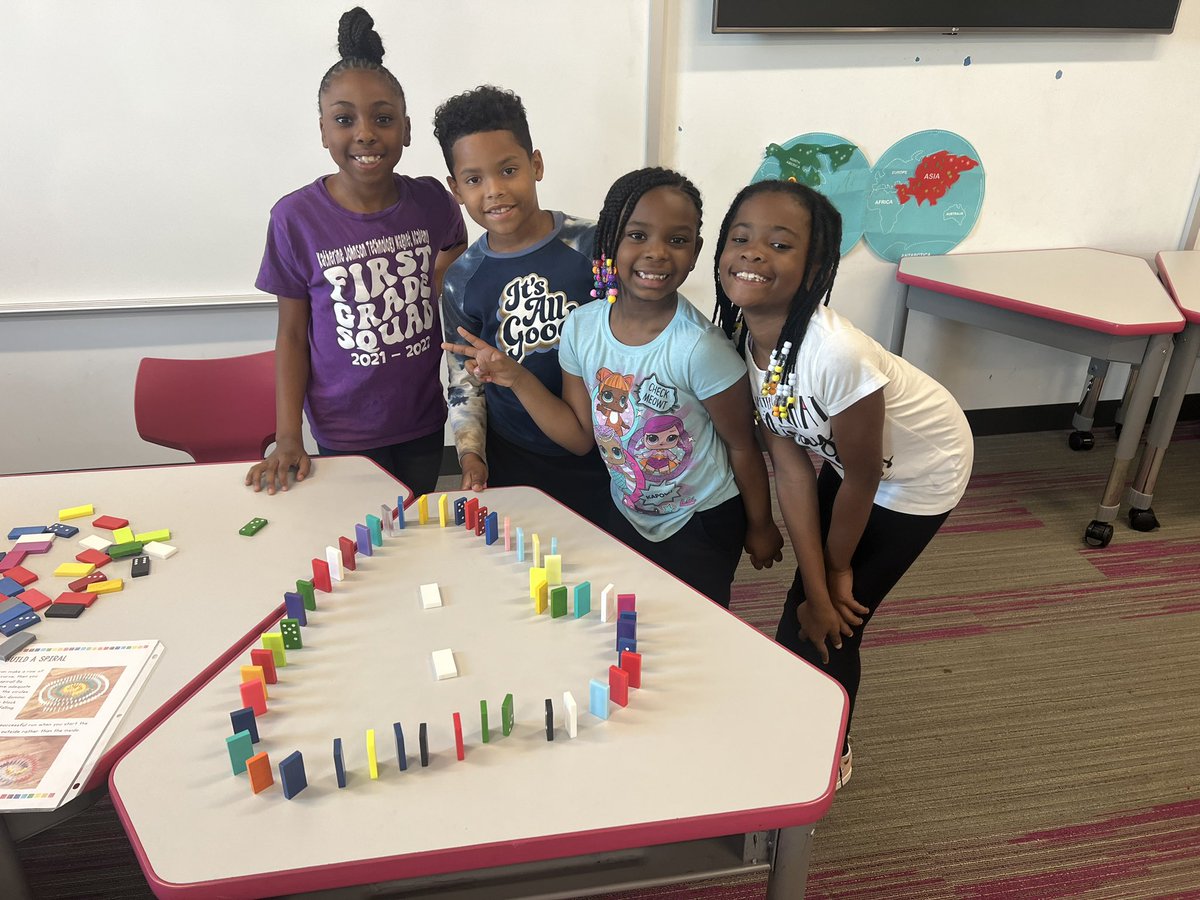 arethahudson's tweet photo. Building Bananza
Marble maze
Domino knock down
Block towers

#KJTMASummerSafari
@taylord2win @yolandahanspard
Great things are happening during our summer experience. https://t.co/U5rQ6jfHVz