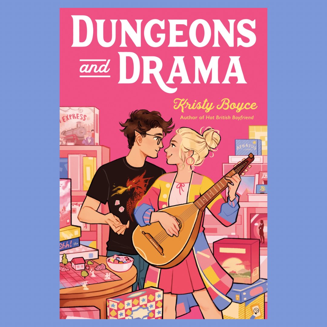 🎉 COVER REVEAL!!!🎉

Ahhh, I’m SO excited to share the cover of my next YA romance, DUNGEONS AND DRAMA!! 🎲🎭❤️

I had the best time writing about gamer boys and theater girls fake dating!! 

Out: Jan 9, 2024
Preorder: tinyurl.com/KristylBoyce