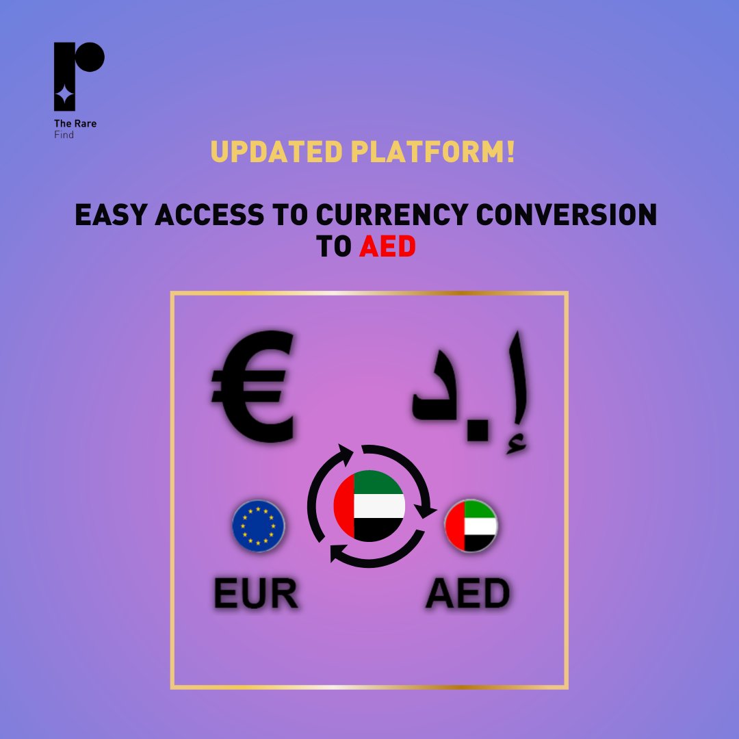 Our recent platform release includes currency conversion to AED.

STAY TUNED FOR MORE SUCH UPDATES!