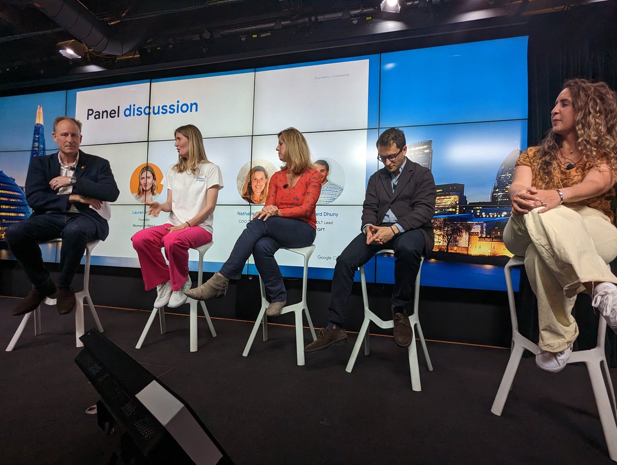 <a href="/LaraAssi11/">Lara Assi</a> <a href="/LaurenWeb3/">Lauren Ingram</a> of <a href="/womenofweb3co/">Women of Web3</a>   @NathalieOestman of <a href="/OVioHQ/">Outlier Ventures</a>  Richard Dhuny of @gft_en had a great panel discussion on challenges and opportunities of #Web3 chaired by <a href="/GavinJPoole/">Gavin Poole</a> of <a href="/HereEast/">Here East</a> at <a href="/googlecloud/">Google Cloud</a> on First Google Cloud Web3 Community event 2023