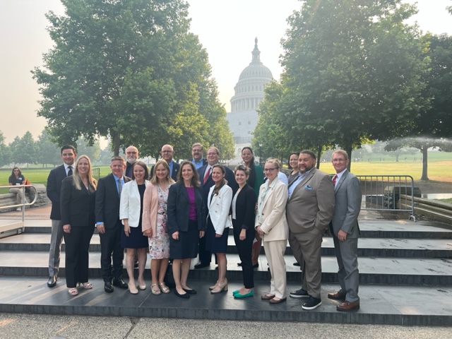 It was an honor   to host two dozen bipartisan #FacesofDemocracy election officials in DC this week. We met with nearly 60 Congressional offices and the Administration to call for a 'zero tolerance' policy on threats & funding to secure the 2024 elections. shorturl.at/hAFR1