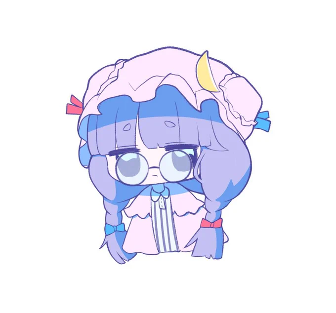 過去絵パチュリー ボツ表紙カレーパチュリーを添えて   #6月9日はパチュリーの日
