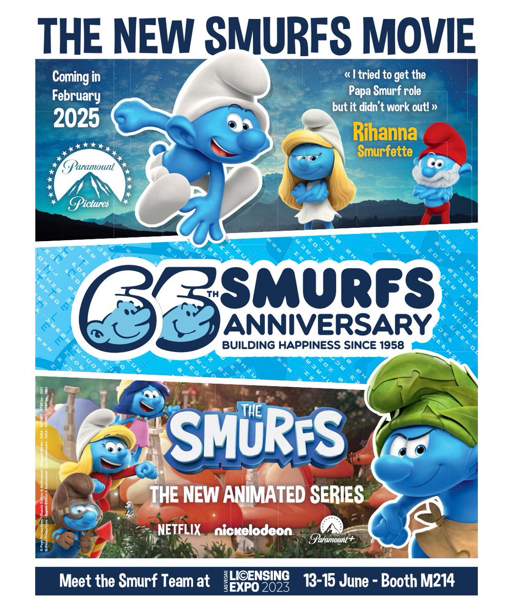 The Smurfs Licensing Expo 2023 advert!
