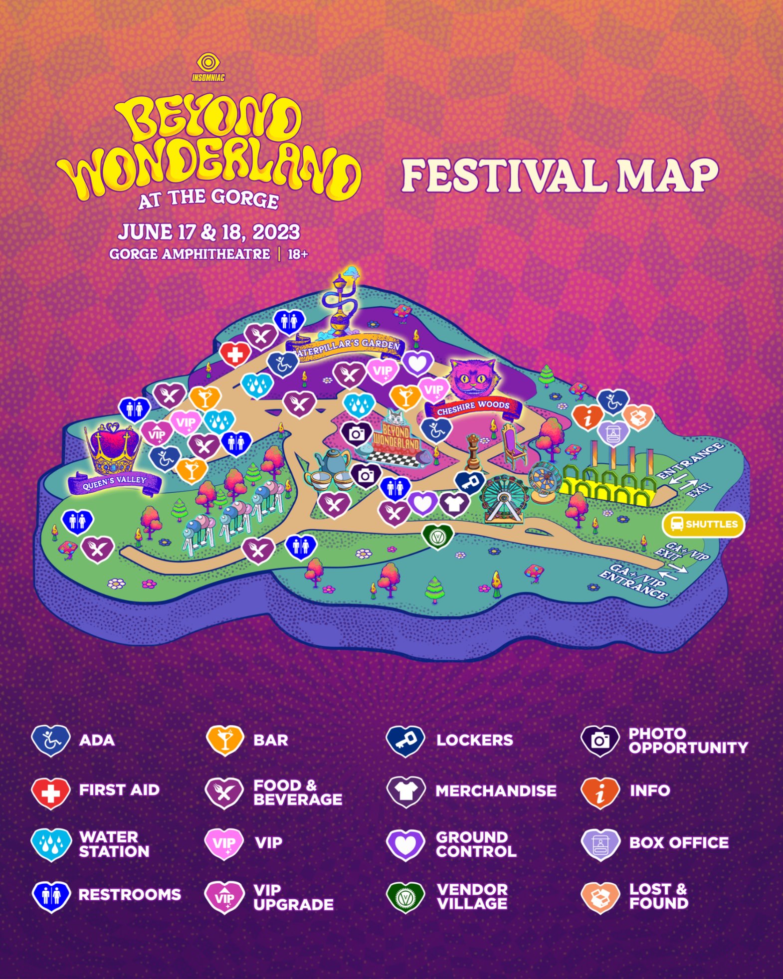 Beyond Wonderland at The on Twitter "The layout to Wonderland is