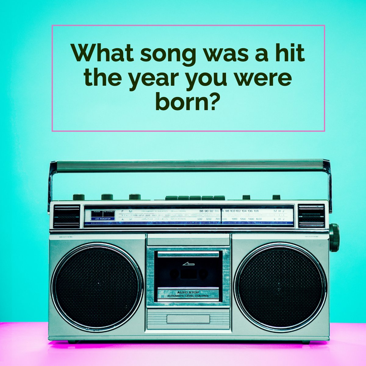 What song was a hit the year you were born? 📻

If you know, comment below 👇

#boombox    #nineties    #eighties    #memories    #hits    #hitsongs 
#YourPerfectHome #CRayBrower #SanJoaquinCounty #StocktonCA #RealEstate