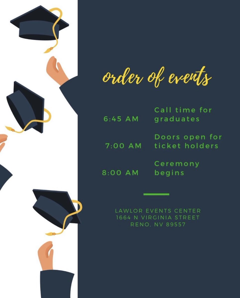 The countdown to graduation is ON with June 15th just around the corner! Check out the DRHS graduation order of events ⬇️