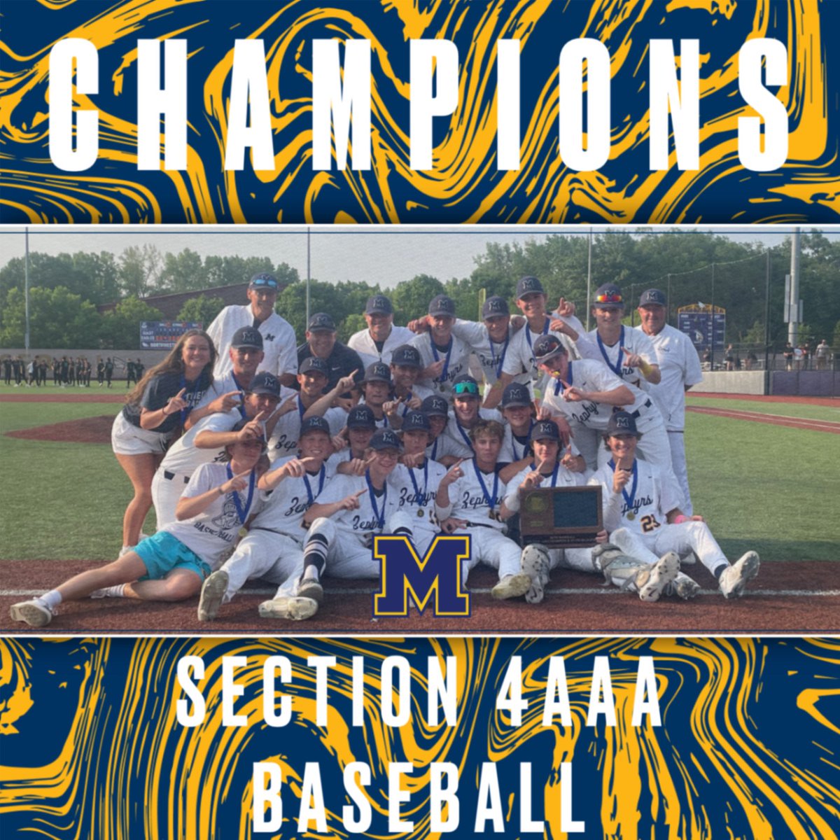 Section 4AAA Baseball CHAMPIONS! #GoZephs #StateBound