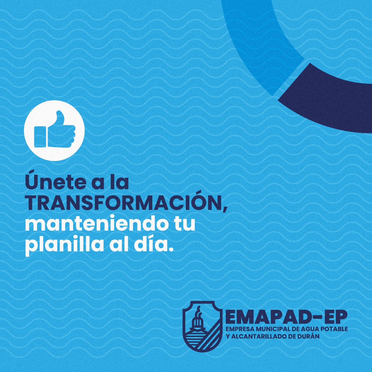 La alcaldía de la transformación, avanza en el cumplimiento de los anhelos de los duraneños. Gracias a la gestión realizada por el alcalde <a href="/CHONILLOec/">Luis Chonillo</a> con <a href="/interagua/">Interagua C. Ltda</a> , más de 20 mil habitantes en diferentes sectores de Durán son beneficiados con el abastecimiento de agua.